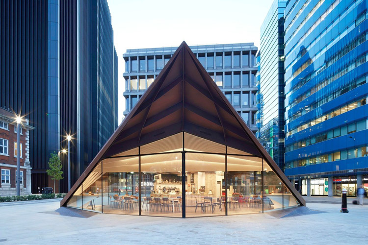 Le nouveau pavillon monocoque pour la ville de Londres