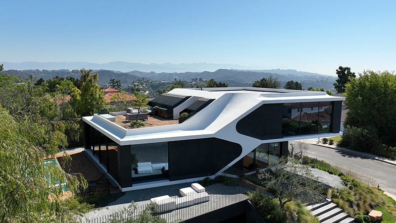 RO54 : un bijou d’architecture resplendissant à Bel Air, Los Angeles