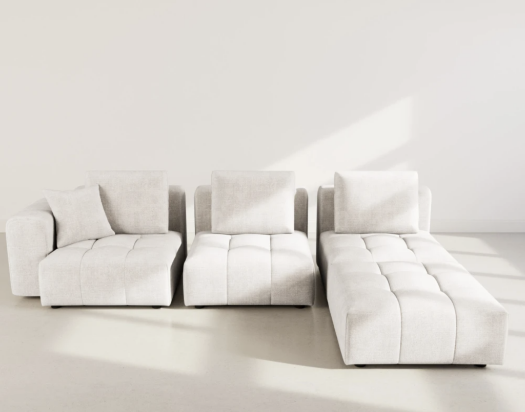 Canapé modulable blanc