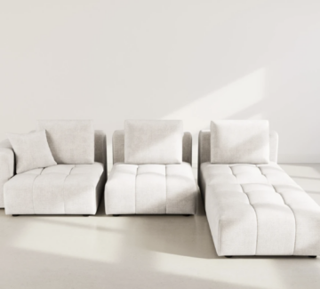 Canapé modulable blanc