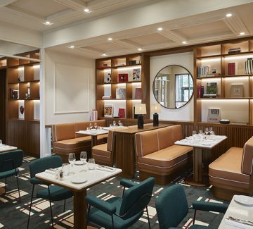 Maison Sarah Lavoine modernise le restaurant du Lagardère Paris Racing