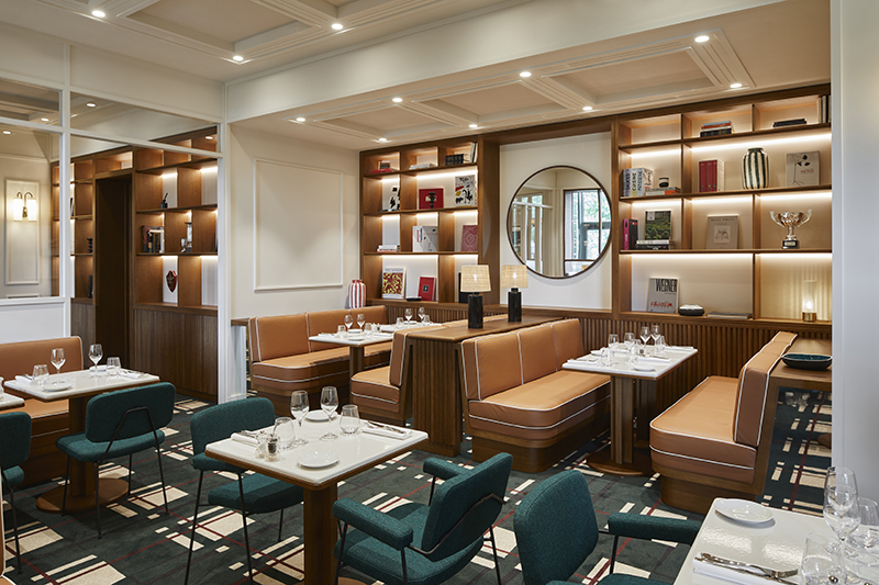 Maison Sarah Lavoine modernise le restaurant du Lagardère Paris Racing