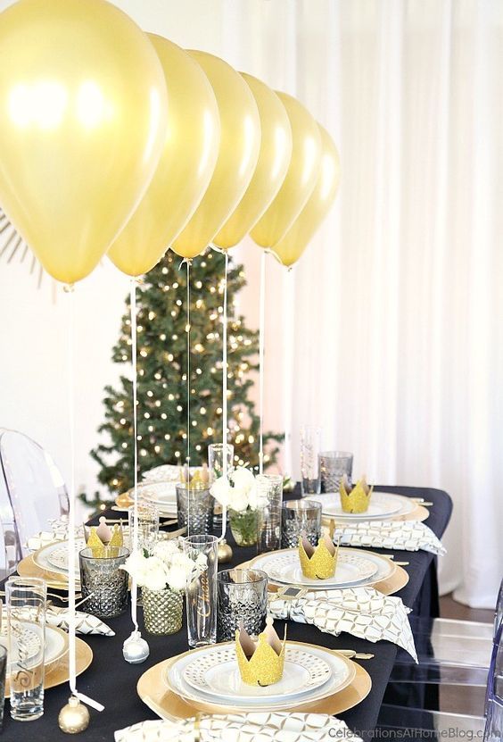 Une table festive pour un Nouvel An tendance