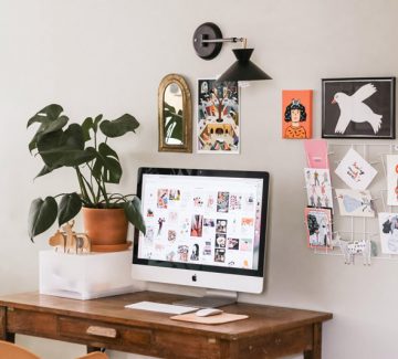 5 idées décos simples pour un superbe espace bureau chez soi