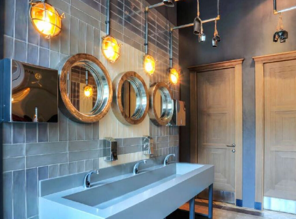 Inspiration pour une salle de bains nautique