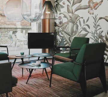 Pièce de vie au style contemporain